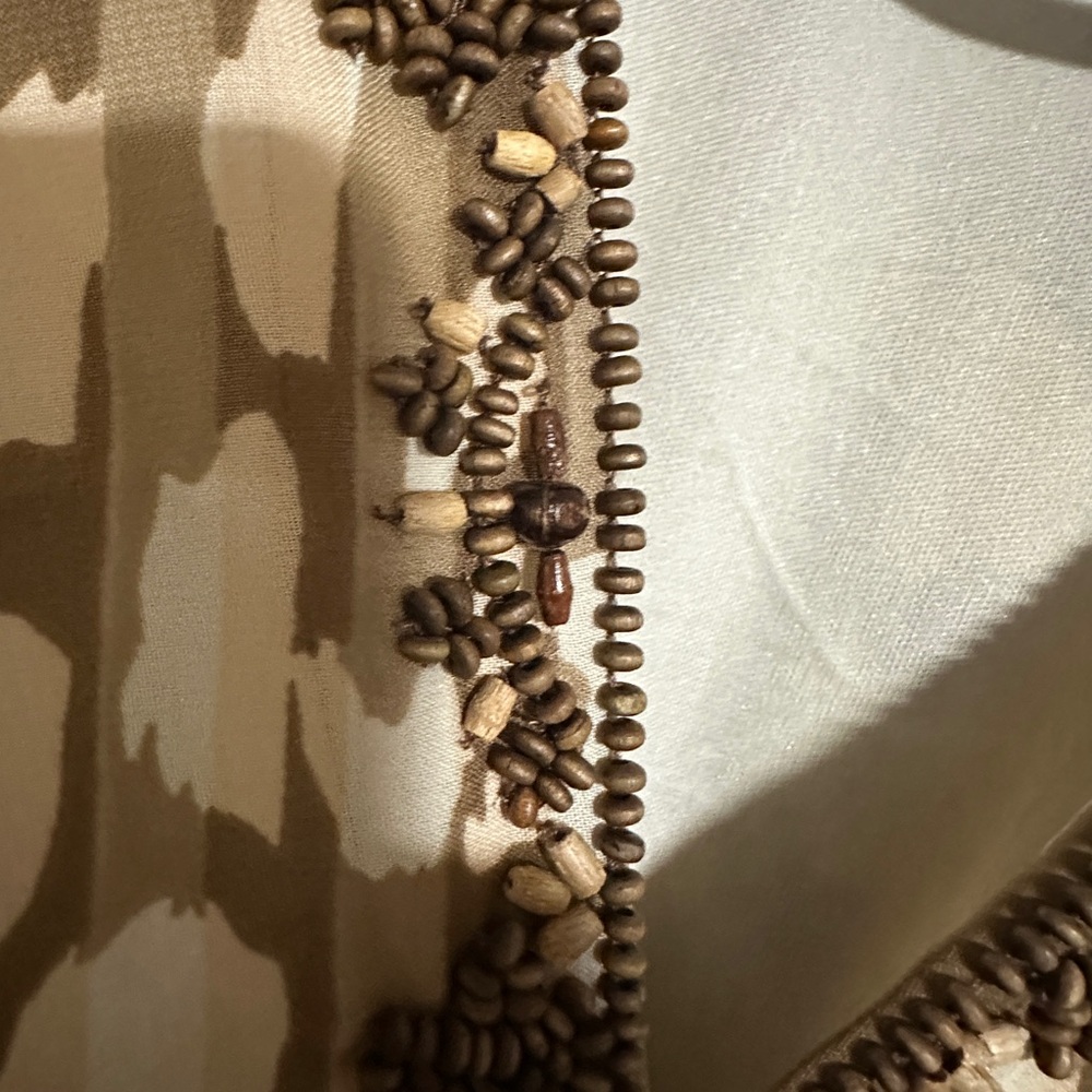 Kaktus Brown and Cream Patterned Dress - Picture 5 of 7